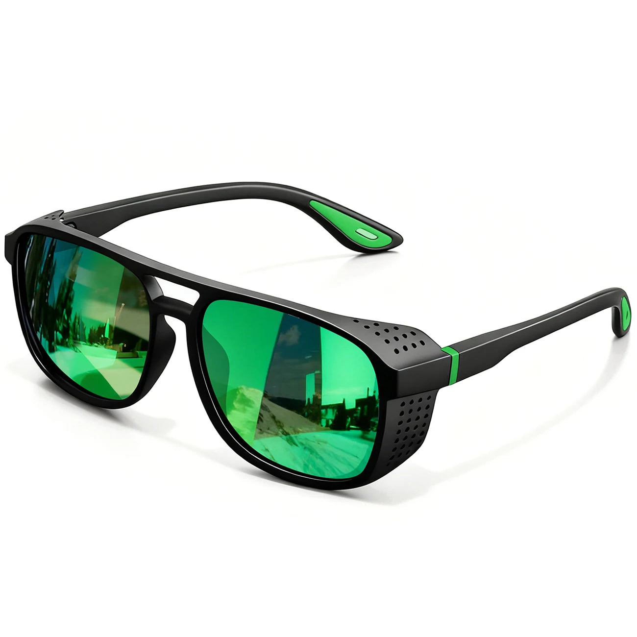 New Punk Polarized Sports Sunglasses Windproof UV400 Lightweight for Cycling Running Driving Outdoor Activities