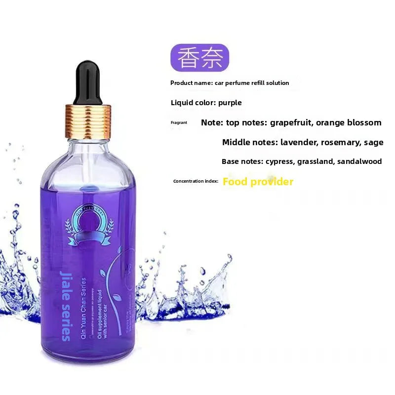 Car Perfume Refill Liquid, High-End Car Essential Oil, Deodorizing Cologne for Men and Women, Long-Lasting Light Fragrance, Car Aromatherapy