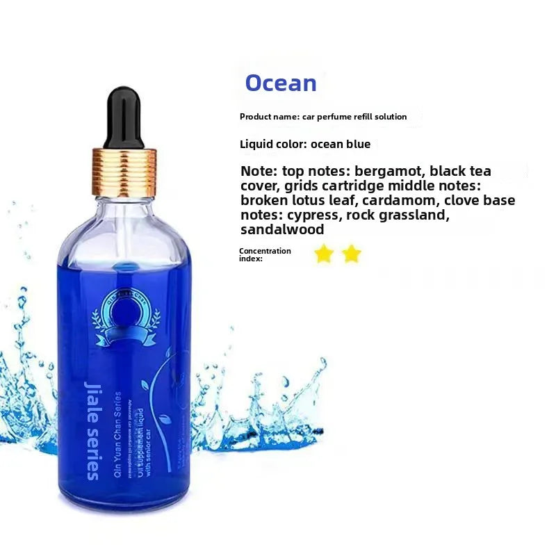 Car Perfume Refill Liquid, High-End Car Essential Oil, Deodorizing Cologne for Men and Women, Long-Lasting Light Fragrance, Car Aromatherapy