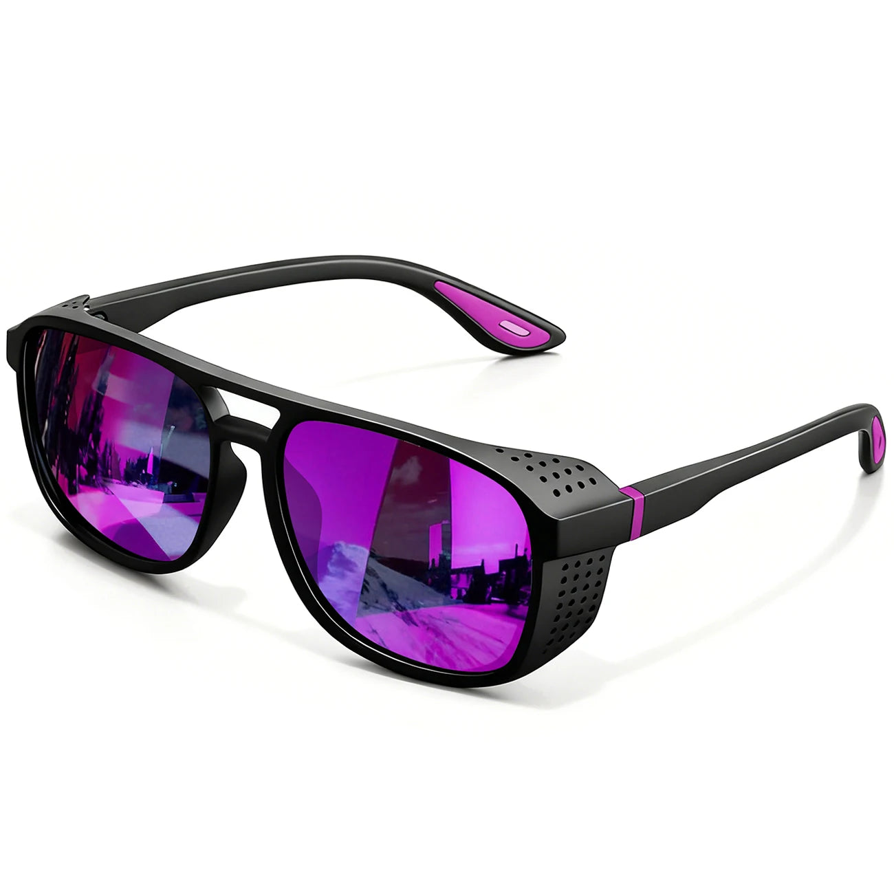New Punk Polarized Sports Sunglasses Windproof UV400 Lightweight for Cycling Running Driving Outdoor Activities