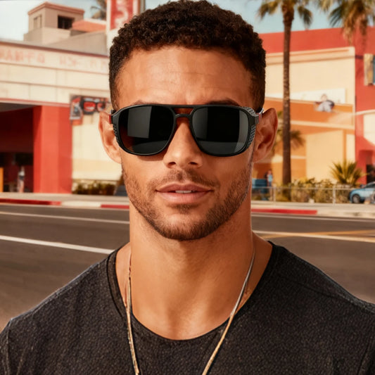 New Punk Polarized Sports Sunglasses Windproof UV400 Lightweight for Cycling Running Driving Outdoor Activities