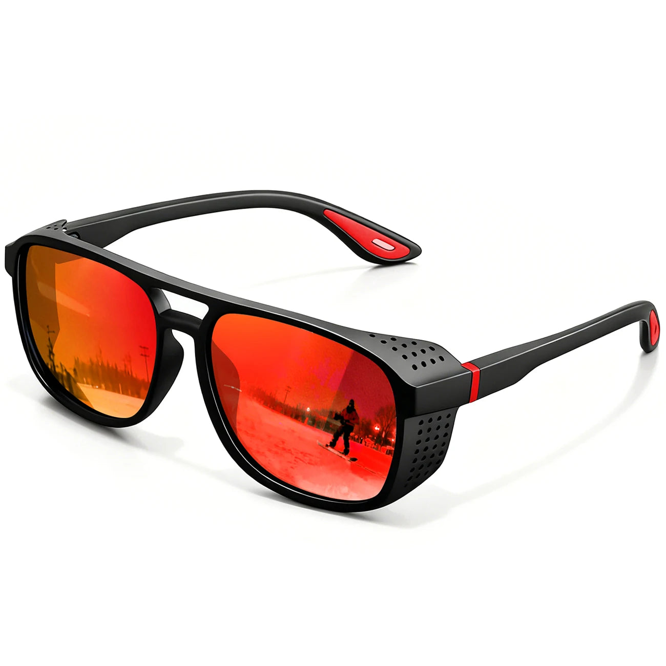 New Punk Polarized Sports Sunglasses Windproof UV400 Lightweight for Cycling Running Driving Outdoor Activities