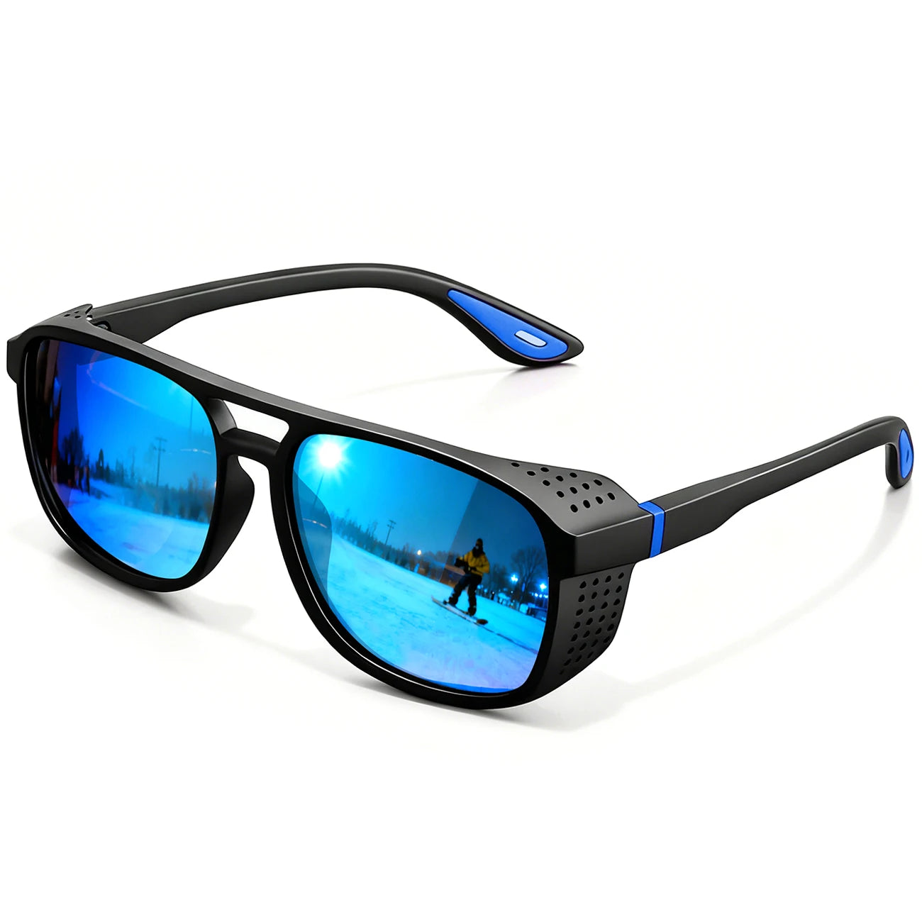 New Punk Polarized Sports Sunglasses Windproof UV400 Lightweight for Cycling Running Driving Outdoor Activities